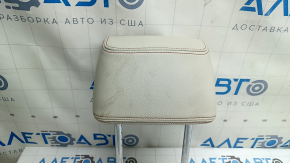 Rear right seat headrest BMW X3 F25 11-17, Elfenbein-Weiss leather with red stitching, Sport, dry-cleanable