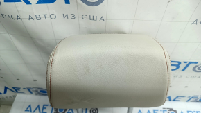 Rear right seat headrest BMW X3 F25 11-17, Elfenbein-Weiss leather with red stitching, Sport, dry-cleanable