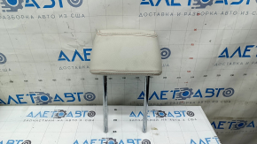 Rear left seat headrest BMW X3 F25 11-17, Elfenbein-Weiss leather with red stitching, Sport, dry-cleanable