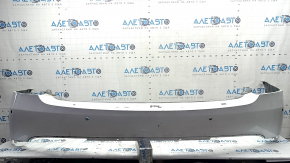 Tesla Model X 22-25 rear bumper, white PPSW, for parking sensors, dented, scratches