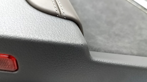 Door trim panel rear right complete Audi A6 C8 19-21 dark gray under the curtain, insert black Alcantara, armrest brown leather, upper leather dark gray, molding chrome with backlight, Bang & Olu