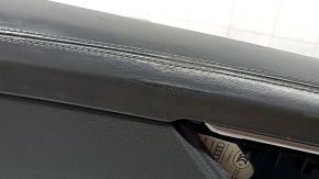 Door trim panel front left Audi A6 C8 19-24 leather black with dark gray