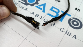Audi A6 C8 19-25 rear bumper wiring for parking sensors and park assist, the connector for the foot opening sensor is cut off