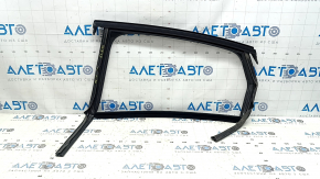 Upper rear left door molding for Audi A6 C8 19-25, chrome with glass seal, painted, tear