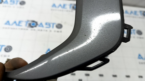 Front bumper cover left Audi A6 C8 19-23 gray gloss, S-Line, sand, worn