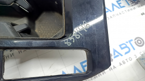 Honda Accord 23-24 center console trim, gloss black, with cup holders, scratches, needs cleaning, broken mount