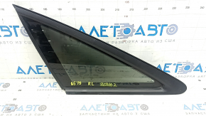 Rear left fixed glass window for Audi A6 C8 19-25 with chrome molding, painted