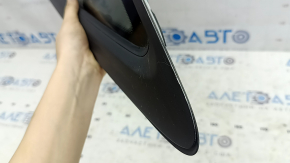 Rear right window with chrome molding, blind glass, Audi A6 C8 19-25, painted, scratches, seal peeling off