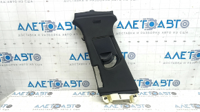 Left upper center pillar trim for Audi A6 C8 19-23, dark gray, under the deflector, worn