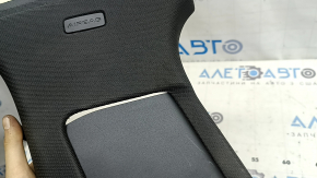 Left upper center pillar trim for Audi A6 C8 19-23, dark gray, under the deflector, worn