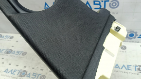 Right upper center pillar trim for Audi A6 C8 19-23, dark gray, under the deflector, worn