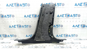 Lower left center pillar trim for Audi A6 C8 19-21, dark gray, scratches
