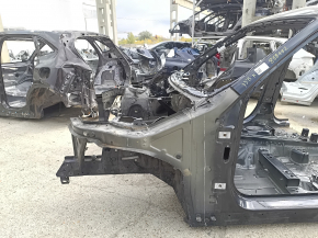 Front left quarter panel for BMW X3 F25 11-17 with eyelash, on the body, black
