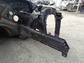 Front left quarter panel for BMW X3 F25 11-17 with eyelash, on the body, black
