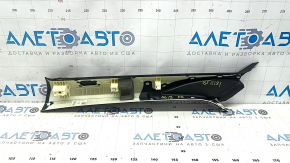 Audi A6 C8 19-23 front pillar trim, upper right, dark gray, under the deflector, worn