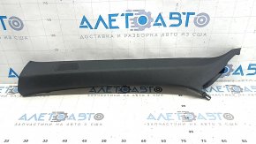 Upper left front pillar trim for Audi A6 C8 19-23, dark gray, under the deflector, worn