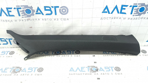 Audi A6 C8 19-23 front pillar trim, upper right, dark gray, under the deflector, worn