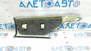 Rear pillar trim behind the left window, Audi A6 C8 19-23, dark gray, worn