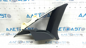 Rear pillar trim in front of the window, left, Audi A6 C8 19-21, black with dark gray
