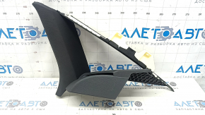 Right rear pillar trim in front of the window for Audi A6 C8 19-21, black with dark gray