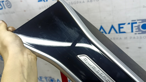 Set of interior trims for Audi A6 C8 19-21, wood grain, birke achatgr, "quattro", broken fastener, scratches