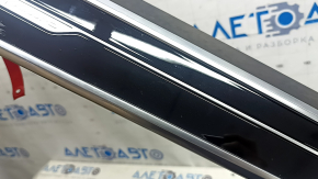 Set of interior trims for Audi A6 C8 19-21, wood grain, birke achatgr, "quattro", broken fastener, scratches