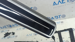 Set of interior trims for Audi A6 C8 19-21, wood grain, birke achatgr, "quattro", broken fastener, scratches