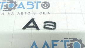 Emblem inscription A6 trunk lid Audi A6 C8 19-25 chrome, painted