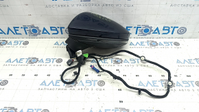 Left side mirror assembly for Audi A6 C8 19-25, turn signal, heated, auto-dimming, auto-folding, camera, BSM, 15+2 pins, silver
