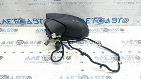 Left side mirror assembly for Audi A6 C8 19-25, turn signal, heated, auto-dimming, auto-folding, camera, BSM, 15+2 pins, silver