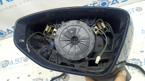 Left side mirror assembly for Audi A6 C8 19-25, turn signal, heated, auto-dimming, auto-folding, camera, BSM, 15+2 pins, silver