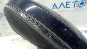 Right side mirror assembly for Audi A6 C8 19-25, turn signal, heated, auto-dimming, auto-folding, camera, BSM, 15+2 pins, silver