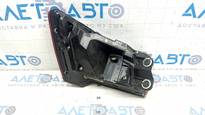 Audi A6 C8 19-24 right outer fender light without animation with black glossy molding