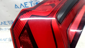 Audi A6 C8 19-24 right outer fender light without animation with black glossy molding