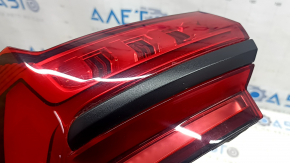 Audi A6 C8 19-24 right outer fender light without animation with black glossy molding