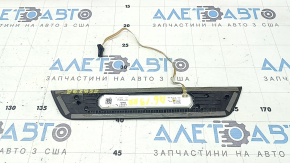 Audi A6 C8 19-25 black outer rear right door sill with chrome insert and backlight, scratches