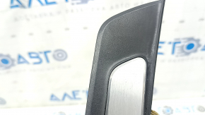 Audi A6 C8 19-25 black outer rear right door sill with chrome insert and backlight, scratches
