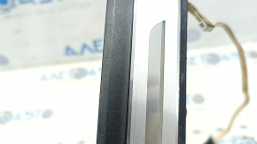 Audi A6 C8 19-25 black outer rear right door sill with chrome insert and backlight, scratches