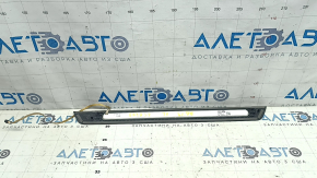 Audi A6 C8 19-25 black outer door sill trim with chrome insert and backlight, S-Line, scratches