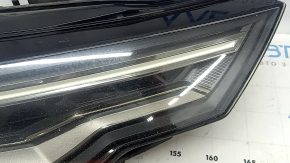 Right front headlight assembly for the Audi A6 C8 19-24 LED, Matrix beam with seal, polishable