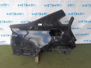 Quarter wing rear right VW Passat b8 16-19 USA on the body, black, pokes, without sunset