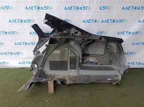 Quarter wing rear right VW Passat b8 16-19 USA on the body, black, pokes, without sunset