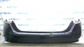 Bare rear bumper for a 2023-2024 Honda Accord without parking sensors, black NH731P, scratches, scuffs