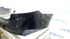 Bare rear bumper for a 2023-2024 Honda Accord without parking sensors, black NH731P, scratches, scuffs