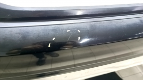 Bare rear bumper for a 2023-2024 Honda Accord without parking sensors, black NH731P, scratches, scuffs