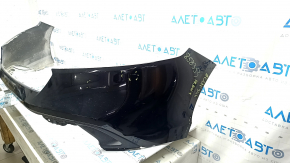 Bare front bumper for a 2023-2024 Honda Accord without parking sensors, black NH731P, scratches, abrasions, broken fasteners