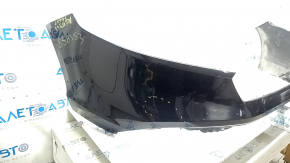 Bare front bumper for a 2023-2024 Honda Accord without parking sensors, black NH731P, scratches, abrasions, broken fasteners