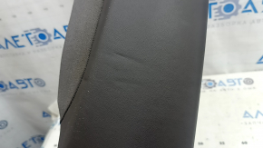 Side panel of the 2nd row of seats, left, Audi A6 C8 19-25, brown leather, wrinkled, worn