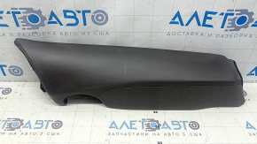Right side bolster of the 2nd row of seats for Audi A6 C8 19-25, brown leather, wrinkled, worn