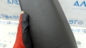 Right side bolster of the 2nd row of seats for Audi A6 C8 19-25, brown leather, wrinkled, worn